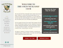 Tablet Screenshot of coltsneckgolfclub.com